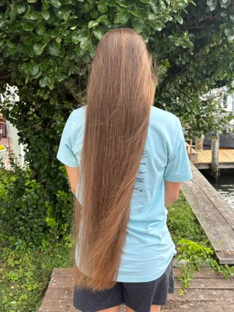 24”+ Virgin Brown Hair with Natural Golden Highlights