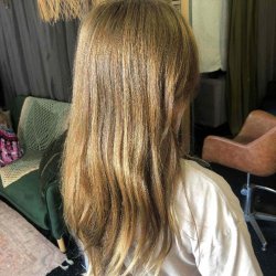 long hair the day of the hair cut