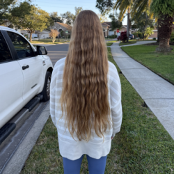 Virgin Strawberry Blonde Hair